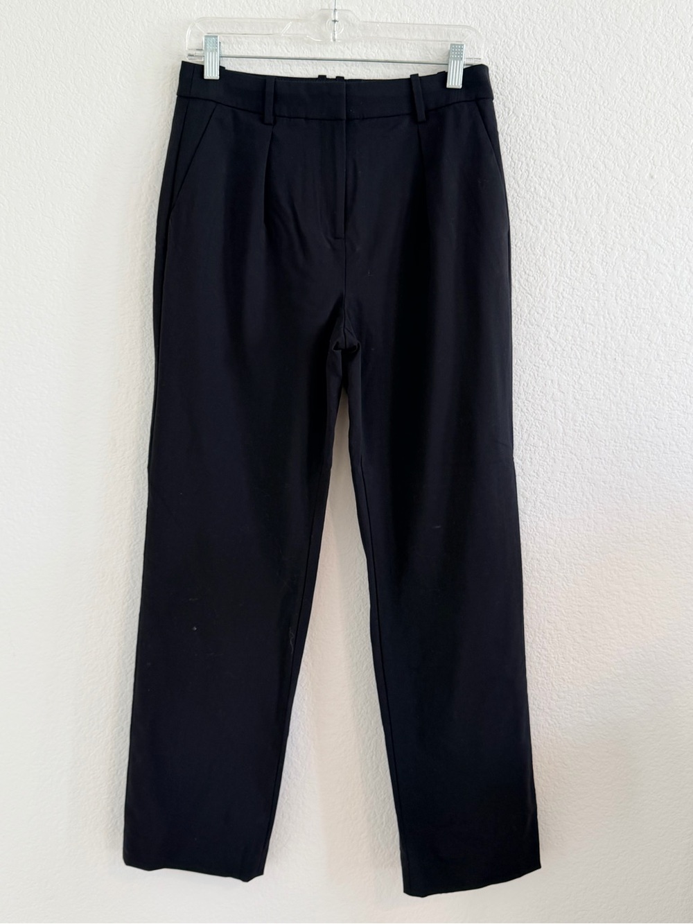 Classic J. Crew Tollegno1900 Straight Leg Black Work Pants - Picture 2 of 5